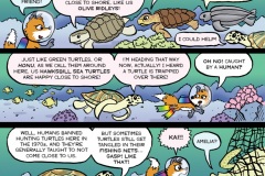 Amelia the Fox: Turtles - from “Eco Kids Planet” (Dip pen with Ink / Photoshop)