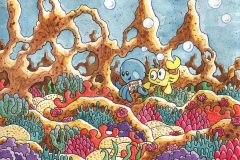 “Lucy the Octopus” published by JKP (Lines: Drawing Pens / Colour: Watercolour)